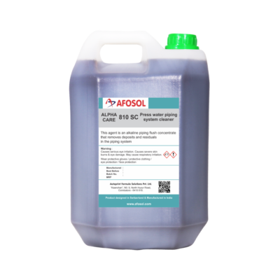 afosol alpha care 810SC product 5 litre can blue solution for press water system cleaner