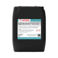 afosol alpha line 85 UV DC product 30 litre solid black can gloss uv curable ink duct coating