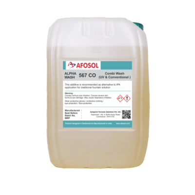 afosol alpha wash 567 CO product 20 litre can yellow solution UV and conventional